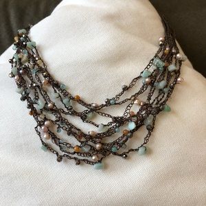 Crocheted necklace